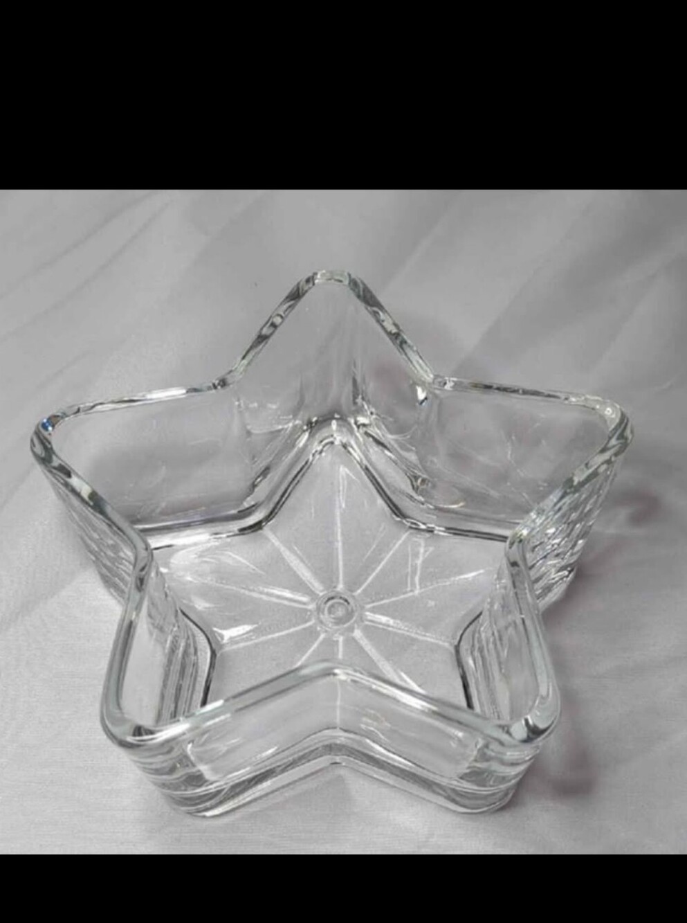 Star-Shaped Clear Glass Serving / Candy Dish